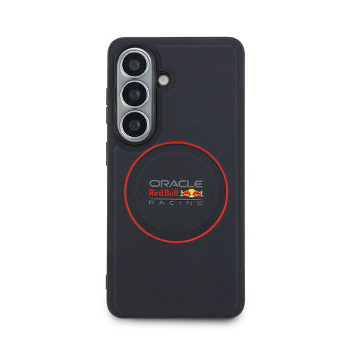 Red Bull Racing Red Bull Racing Galaxy S26 Backcover hoesje - Magsafe - Meshed PU Leather - Red Ring Logo - Navy