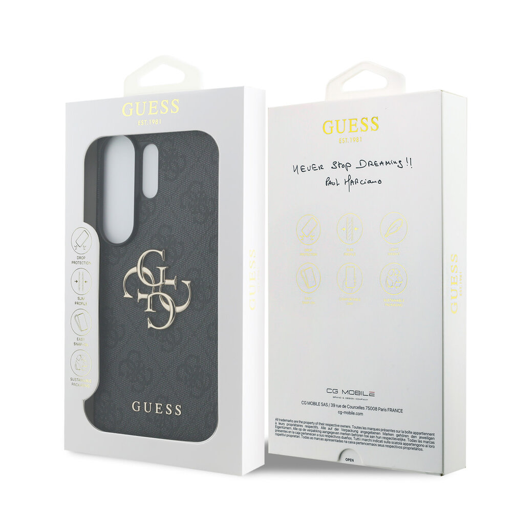 Guess Guess Galaxy S26 Ultra Backcover hoesje - 4G - Big Metal Logo - Zwart