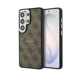 Guess Guess Galaxy S26 Ultra Back cover coque - Magsafe PU Leather - 4G Classic Logo - Gold Edge - Marron