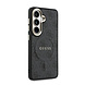 Guess Guess Galaxy S26 Back cover case - Magsafe PU Leather - 4G Classic Logo - Gold Edge - Black