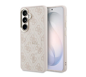 Guess Guess Galaxy S26 Back cover case - Magsafe PU Leather - 4G Classic Logo - Gold Edge - Pink Guess Guess Galaxy S26 Back cover case - Magsafe PU Leather - 4G Classic Logo - Gold Edge - Pink