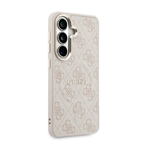 Guess Guess Galaxy S26 Back-Cover hul - Magsafe PU Leather - 4G Classic Logo - Gold Edge - Rosa