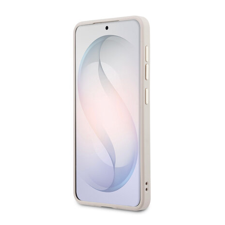 Guess Guess Galaxy S26 Backcover hoesje - Magsafe PU Leather - 4G Classic Logo - Gold Edge - Roze