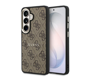 Guess Guess Galaxy S26 Back cover coque - Magsafe PU Leather - 4G Classic Logo - Gold Edge - Marron