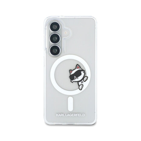 Karl Lagerfeld Karl Lagerfeld Galaxy S26 Plus Back-Cover hul - MagSafe - IML Choupette Peekaboo - Transparent