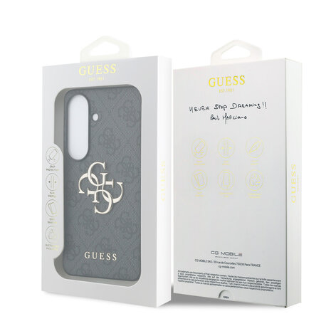 Guess Guess Galaxy S26 Backcover hoesje - 4G - Big Metal Logo - Zwart