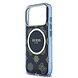 Guess Guess iPhone 17 Pro Max Back cover case - Magsafe - IML Peony Hot Stamp Design - Navy