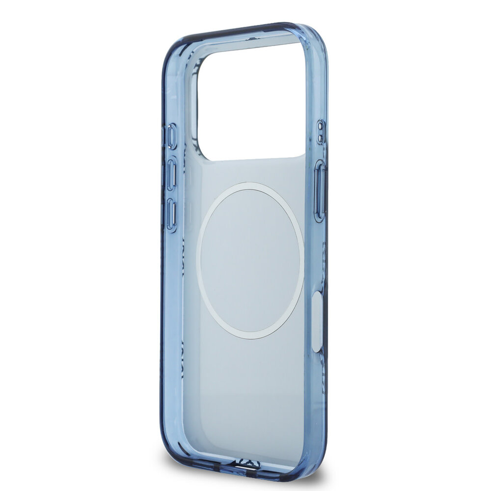 Guess Guess iPhone 17 Pro Max Back cover coque - Magsafe - IML Peony Hot Stamp Design - Navy