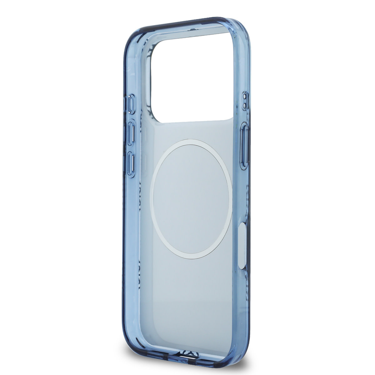 Guess Guess iPhone 17 Pro Max Backcover hoesje - Magsafe - IML Peony Hot Stamp Design - Navy, foto 6 van 6
