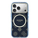 Guess Guess iPhone 17 Pro Max Back cover coque - Magsafe - IML Peony Hot Stamp Design - Navy
