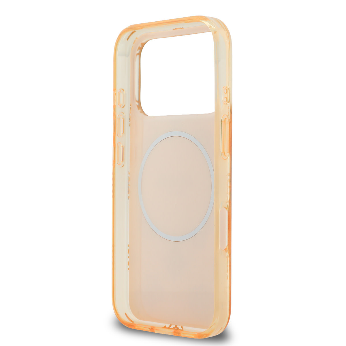 Guess Guess iPhone 17 Pro Max Backcover hoesje - Magsafe - IML Peony Hot Stamp Design - Oranje, foto 6 van 6