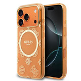 Guess Guess iPhone 17 Pro Max Back-Cover hul - Magsafe - IML Peony Hot Stamp Design - Orange