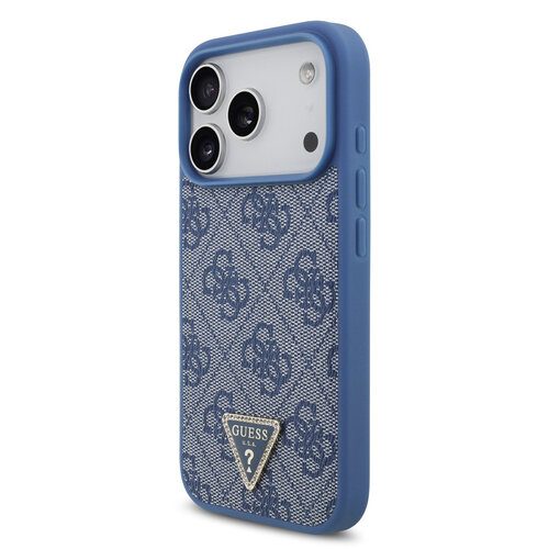 Guess Guess iPhone 17 Pro/iPhone 18 Pro Handyhülle MagSafe Crossbody-Trageband 4G dreieckiges Logo - Blau