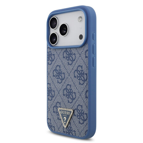 Guess Guess iPhone 17 Pro Back-Cover hul - MagSafe With Crossbody Lanyard - 4G Triangle Logo - Blau