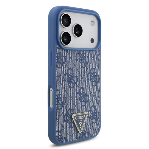 Guess Guess iPhone 17 Pro/iPhone 18 Pro Handyhülle MagSafe Crossbody-Trageband 4G dreieckiges Logo - Blau