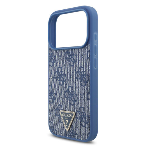 Guess Guess iPhone 17 Pro/iPhone 18 Pro Handyhülle MagSafe Crossbody-Trageband 4G dreieckiges Logo - Blau