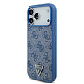 Guess Guess iPhone 17 Pro Max/iPhone 18 Pro Max Coque arrière MagSafe cordon bandoulière 4G logo triangulaire - Bleu