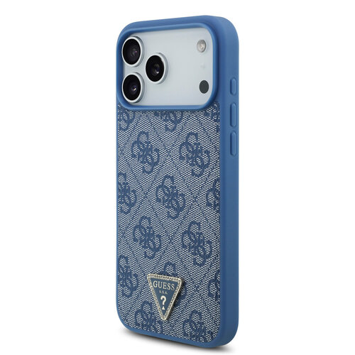 Guess Guess iPhone 17 Pro Max/iPhone 18 Pro Max Handyhülle MagSafe Crossbody-Trageband 4G dreieckiges Logo - Blau