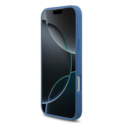 Guess Guess iPhone 17 Pro Max/iPhone 18 Pro Max Handyhülle MagSafe Crossbody-Trageband 4G dreieckiges Logo - Blau