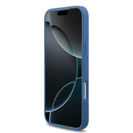 Guess Guess iPhone 17 Pro Max  Back cover case - MagSafe With Crossbody Lanyard - 4G Triangle Logo - Blue