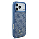 Guess Guess iPhone 17 Pro Max  Back cover coque - MagSafe With Crossbody Lanyard - 4G Triangle Logo - Bleu