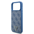Guess Guess iPhone 17 Pro Max/iPhone 18 Pro Max Coque arrière MagSafe cordon bandoulière 4G logo triangulaire - Bleu