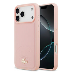 Lacoste iPhone 17 Pro Max Backcover hoesje - MagSafe - Bliss Design - Roze