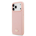 Lacoste Lacoste iPhone 17 Pro Max/iPhone 18 Pro Max Coque arrière MagSafe Design Bliss - Rose