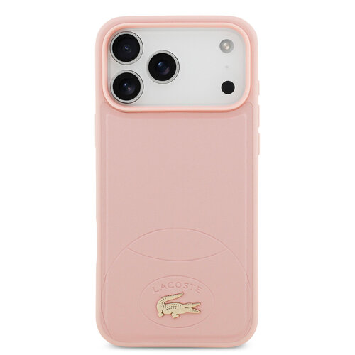 Lacoste Lacoste iPhone 17 Pro Max/iPhone 18 Pro Max Coque arrière MagSafe Design Bliss - Rose