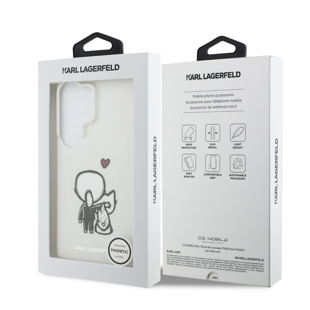Karl Lagerfeld Karl Lagerfeld Galaxy S26 Ultra Back-Cover hul - MagSafe - IML K&C Back Logo - Transparent