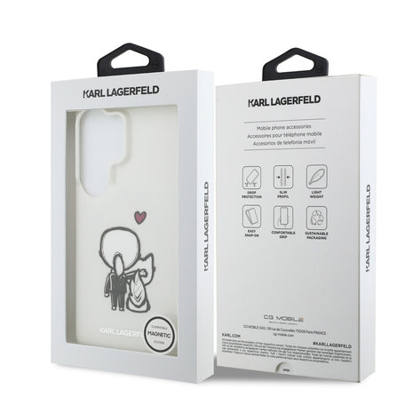 Karl Lagerfeld Karl Lagerfeld Galaxy S26 Ultra Back-Cover hul - MagSafe - IML K&C Back Logo - Transparent