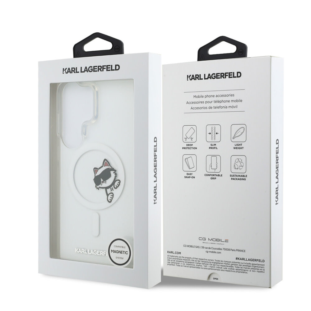 Karl Lagerfeld Karl Lagerfeld Galaxy S26 Ultra Back-Cover hul - MagSafe - IML Choupette Peekaboo - Transparent