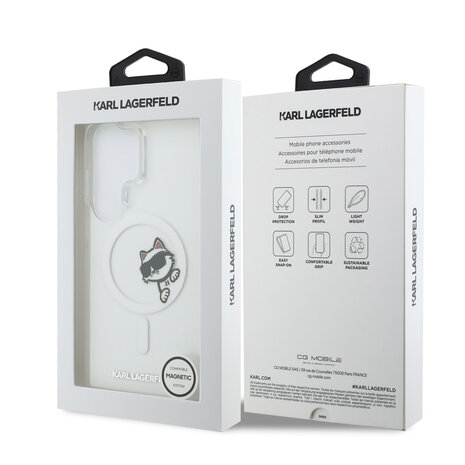 Karl Lagerfeld Karl Lagerfeld Galaxy S26 Ultra Back-Cover hul - MagSafe - IML Choupette Peekaboo - Transparent