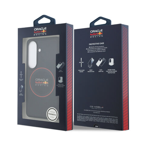 Red Bull Racing Red Bull Racing Galaxy S26 Plus Back-Cover hul - Magsafe - Meshed PU Leather - Red Ring Logo - Navy