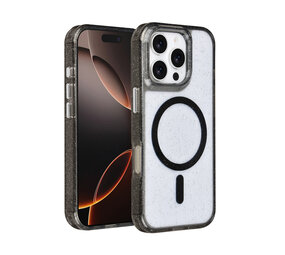 TUNIQ TUNIQ iPhone 16 Pro Back cover coque - Magsafe - Glitter - Hanger - Noir