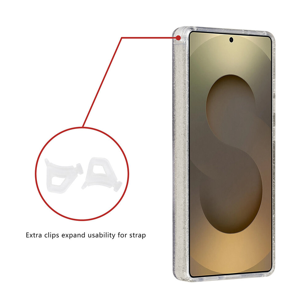 TUNIQ TUNIQ Galaxy S25 Ultra Back-Cover hul - Magsafe - Glitter - Hanger - Transparent