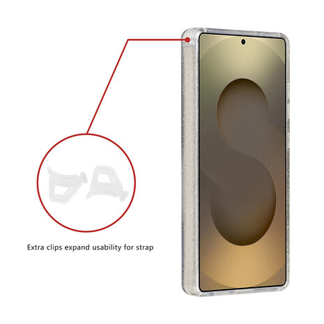 TUNIQ TUNIQ Galaxy S25 Ultra Back cover coque - Magsafe - Glitter - Hanger - Transparent