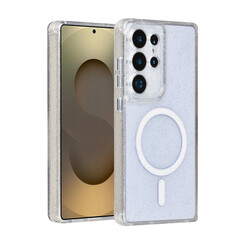 TUNIQ Galaxy S25 Ultra Back cover coque - Magsafe - Glitter - Hanger - Transparent