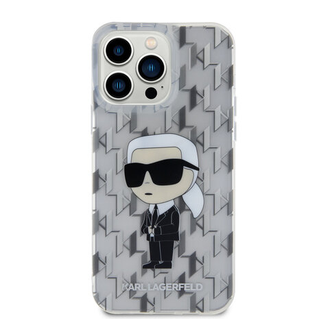 Karl Lagerfeld Karl Lagerfeld iPhone 15 Pro Max TPU Hardcase-Rückseite - Ikonik Monogram - Transparent Karl Lagerfeld Karl Lagerfeld iPhone 15 Pro Max TPU Hardcase-Rückseite - Ikonik Monogram - Transparent