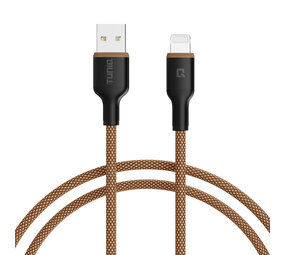 TUNIQ TUNIQ Câble de charge rapide - USB-A vers Lightning Câble 100cm - Marron