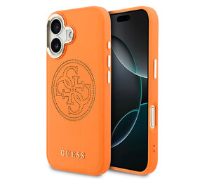 Guess Guess iPhone 17 Back cover case - MagSafe - 4G Perforated Logo - Orange
