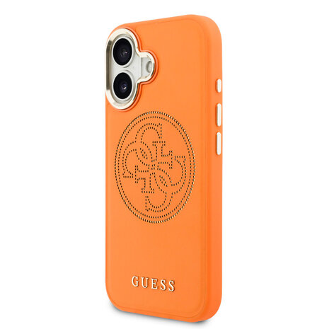 Guess Guess iPhone 17 Backcover hoesje - MagSafe - 4G Perforated Logo - Oranje