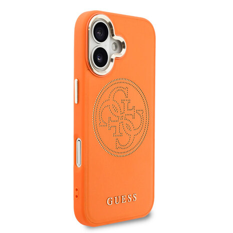 Guess Guess iPhone 17 Back cover coque - MagSafe - 4G Perforated Logo - Orange