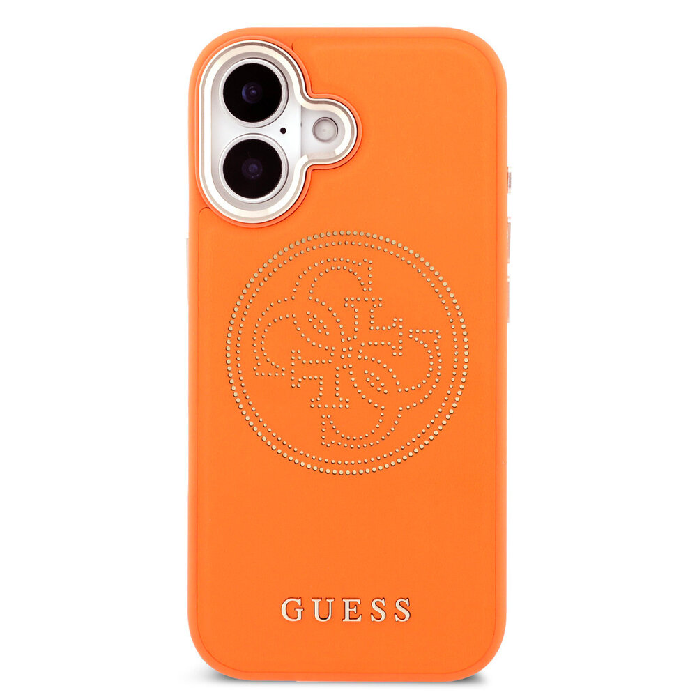 Guess Guess iPhone 17 Back cover case - MagSafe - 4G Perforated Logo - Orange