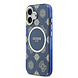 Guess Guess iPhone 17 Backcover hoesje - Magsafe - IML Peony Hot Stamp Design - Blauw Guess Guess iPhone 17 Backcover hoesje - Magsafe - IML Peony Hot Stamp Design - Blauw