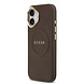 Guess Guess iPhone 17 Back cover case - Magsafe - PU Leather Peony Hot Stamp Design - Brown Guess Guess iPhone 17 Back cover case - Magsafe - PU Leather Peony Hot Stamp Design - Brown