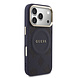 Guess Guess iPhone 17 Pro Back-Cover hul - Magsafe - PU Leather Peony Hot Stamp Design - Blau