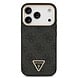 Guess Guess iPhone 17 Pro Back cover case - MagSafe - 4G Triangle Logo - Gold Edge - Black