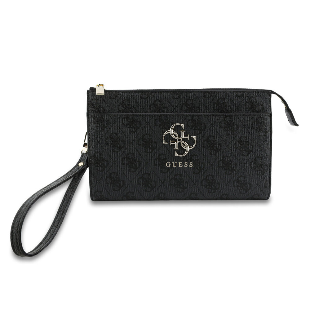Guess Guess PU Leather Phone Pouch - Big 4G Logo - Zwart