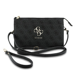 Guess PU Leather Phone Pouch - Big 4G Logo - Zwart